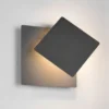 LED Wandleuchte MIO Schwarz verstellbar für indirekte Beleuchtung, Höhe 18cm