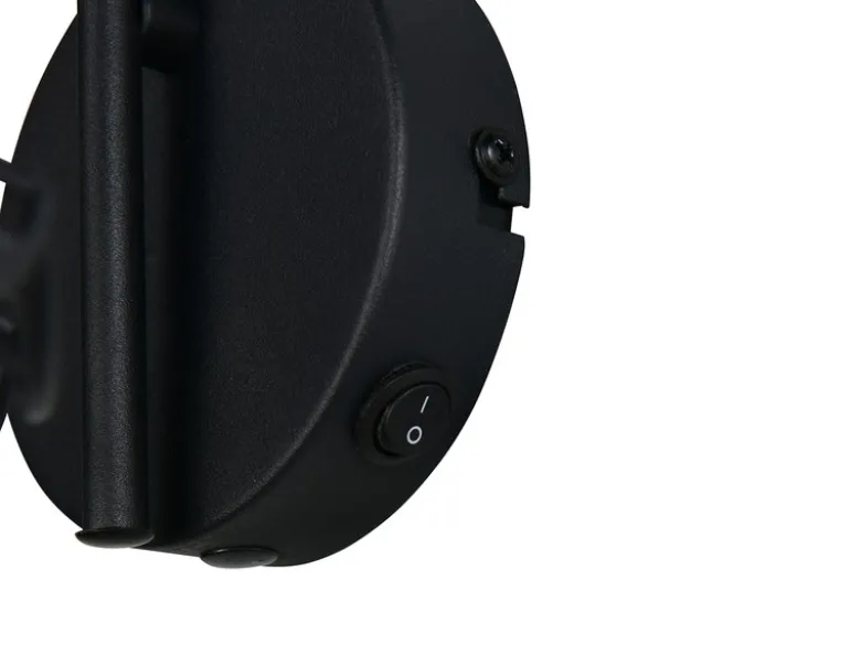 LED Wandleuchte mit Schalter & Metall Gitterschirm, Höhe 21,5cm