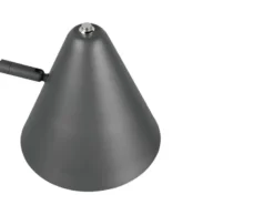 LED Wandleuchte mit Stecker, Schalter und Schwenkarm, Anthrazit, Höhe 16cm