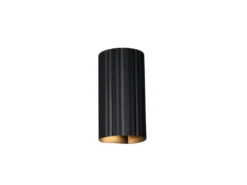 LED Wandleuchte mit Up and Down Lichteffekt, Metall Schwarz, Höhe 18cm