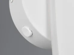 LED Wandleuchte NAPOLI Weiß mit Schalter & Glaskugel, Höhe 34,5cm