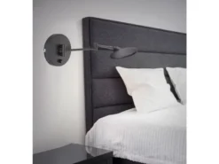 LED Wandleuchten 2er SET Schwarz verstellbar stufenlos dimmbar - 55cm