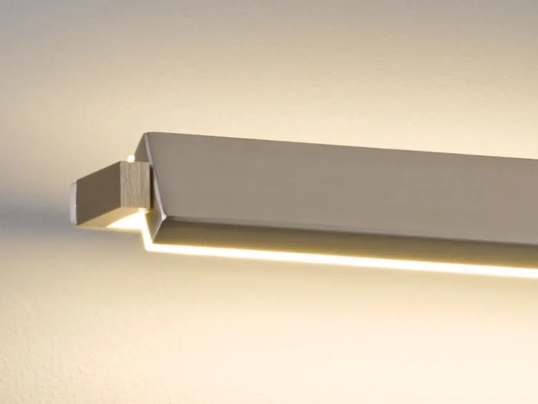 LED Wandleuchte PARE schwenkbar & dimmbar Silber matt, Breite 60cm