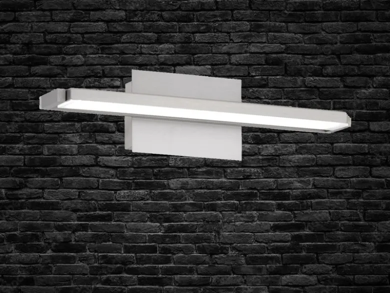 LED Wandleuchte PARE schwenkbar & dimmbar Silber matt, Breite 40cm