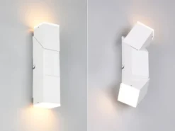 LED Wandleuchte RAGLAN für innen schwenkbar Weiß, Höhe 17cm
