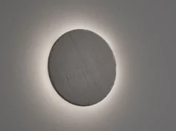 LED Wandleuchte RAVEN aus Naturschiefer flach & rund für Innen, Ø 20cm