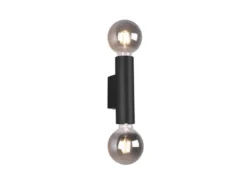 LED Wandleuchte Schwarz dimmbar 2 Flammig, Up and Down Light, Höhe 18cm