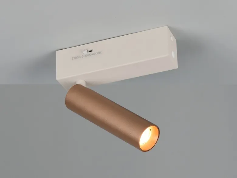 LED Wandstrahler AMBALA Coffee, dimmbar & Lichtfarbe wählbar, Breite 4cm