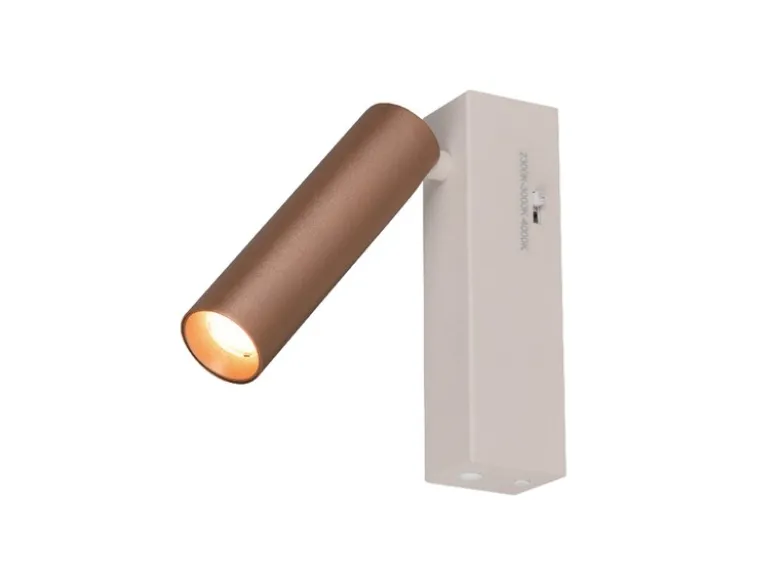 LED Wandstrahler AMBALA Coffee, dimmbar & Lichtfarbe wählbar, Breite 4cm