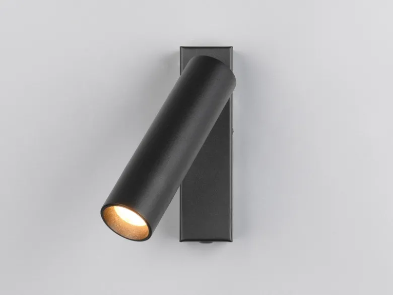 LED Wandstrahler AMBALA Schwarz, dimmbar & Lichtfarbe wählbar, Breite 4cm