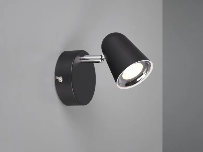 LED Wandstrahler & Deckenspot TOULOUSE Schwarz, Breite 9cm