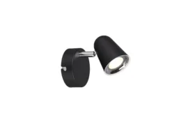 LED Wandstrahler & Deckenspot TOULOUSE Schwarz, Breite 9cm