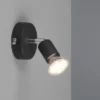 LED Wandstrahler 1 flammig Metall Schwarz, Breite 8cm