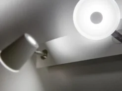 LED Wandstrahler NARCOS Weiß 2-flammig mit Schalter, Breite 28cm