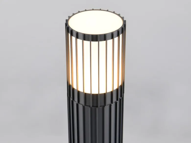 LED Wegeleuchte Aluminium Anthrazit, für Reihenschaltung geeignet, Höhe 100cm