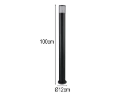 LED Wegeleuchte Aluminium Anthrazit, für Reihenschaltung geeignet, Höhe 100cm