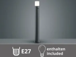LED Wegeleuchte Anthrazit mit Bewegungsmelder, Höhe 80cm