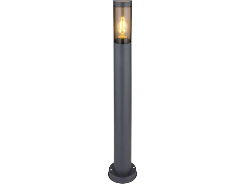 LED Wegeleuchte aus Edelstahl in Anthrazit & Rauch, Höhe 80cm