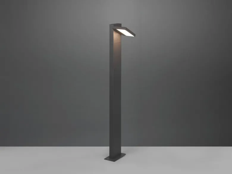 LED Wegeleuchte HORTON in Anthrazit, Kopf drehbar, IP54, Höhe 100cm
