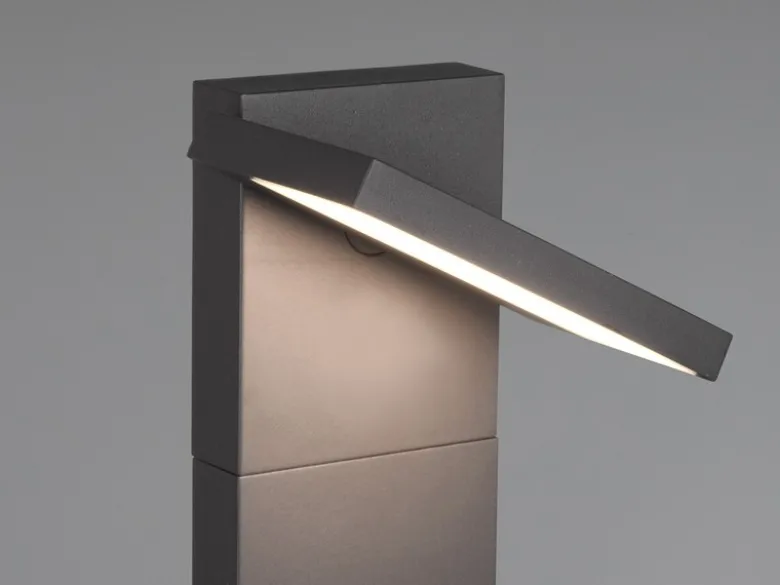 LED Wegeleuchte HORTON in Anthrazit, Kopf drehbar, IP54, Höhe 100cm
