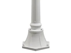 LED Wegeleuchte im Landhausstil, Gartenlaterne Weiß, Höhe 118cm