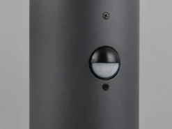 LED Wegeleuchte in Anthrazit mit Glaskugel & Bewegungsmelder, Höhe 80cm