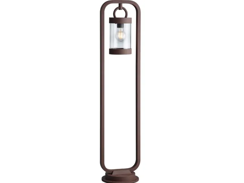 LED Wegeleuchte Landhausstil, Laterne in Rostoptik, Höhe 100cm