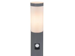LED Wegeleuchte mit Bewegungsmelder in Anthrazit & Opal, Höhe 110cm