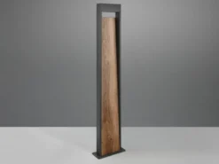 LED Wegeleuchte SALMON in Anthrazit & Holzoptik, Höhe 100cm