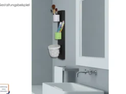 Magnettafel Balken Metall Anthrazit, 50 x 8cm - für Magnetische Töpfe, Deko