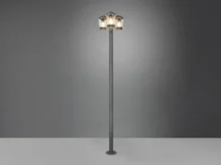 Mastleuchte CAVADO Außen Kandelaber 3-flammig, Anthrazit, Höhe 220cm