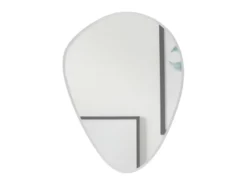 Minimalistischer Wandspiegel ISABELLA mit Facettenschliff 30x40cm
