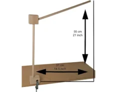 Mobilehalter Holz - 100 % Naturprodukt - mit fröhlichem Mobile SUM SUM