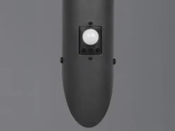 Moderne Außenwandleuchte TRIOTO mit Bewegungsmelder Schwarz, Höhe 39cm