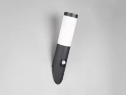 Moderne Außenwandleuchte TRIOTO mit Bewegungsmelder Schwarz, Höhe 39cm