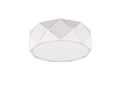 Moderne Deckenleuchte ZANDOR mit Lasercut Muster Weiß Ø 40cm