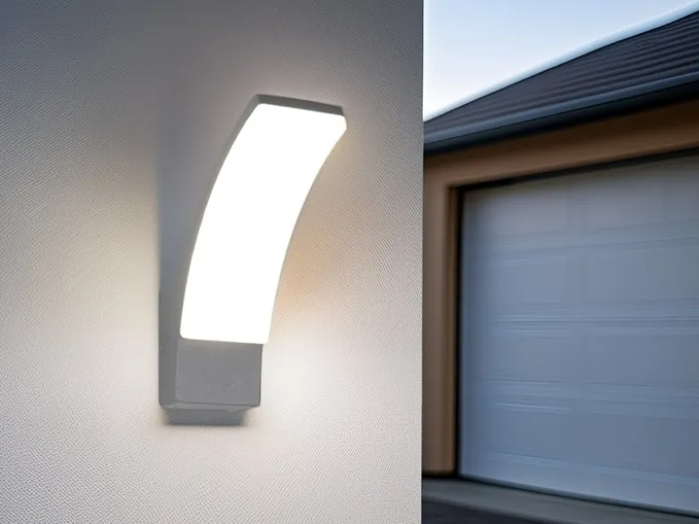Moderne LED Außenwandleuchte BEJA aus Aluminium in Anthrazit, Höhe 22,5cm