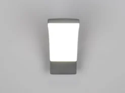 Moderne LED Außenwandleuchte BEJA aus Aluminium in Anthrazit, Höhe 22,5cm