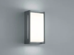 Moderne LED Außenwandleuchte INDUS aus Aluminium in Anthrazit, IP54