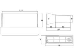 Moderne LED Außenwandleuchte Anthrazit IP65 - 2er SET für Fassadenbeleuchtung