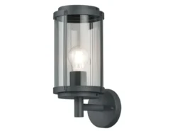 Moderne LED Außenwandleuchte Laterne in Anthrazit - Fassadenbeleuchtung