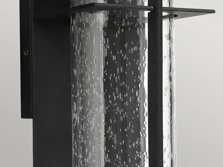 Moderne LED Außenwandleuchte EAMES aus Aluminium, Höhe 37cm