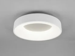 Moderne LED Deckenleuchte GIRONA Weiß dimmbar über Lichtschalter, Ø 45cm