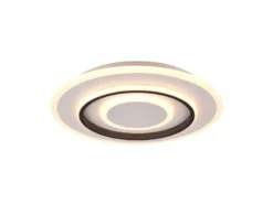 Moderne LED Deckenleuchte JORA flach & hell mit Fernbedienung dimmbar Ø 41cm