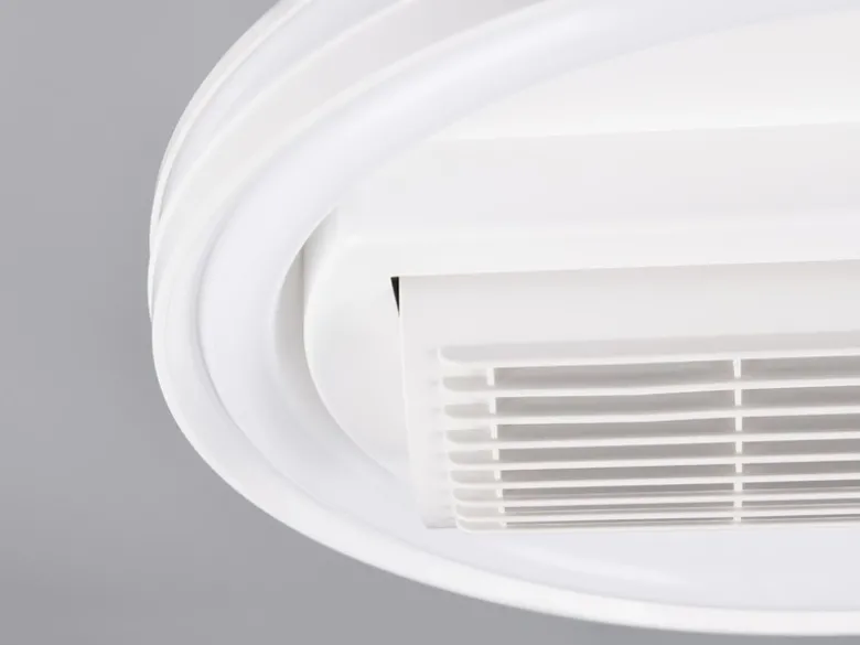 Moderne LED Deckenleuchte KURULA mit Fernbedienung und Ventilator Ø 48cm