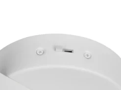 Moderne LED Deckenleuchte NAPOLI Weiß, dimmbar mit 2 Glaskugeln, Breite 70cm