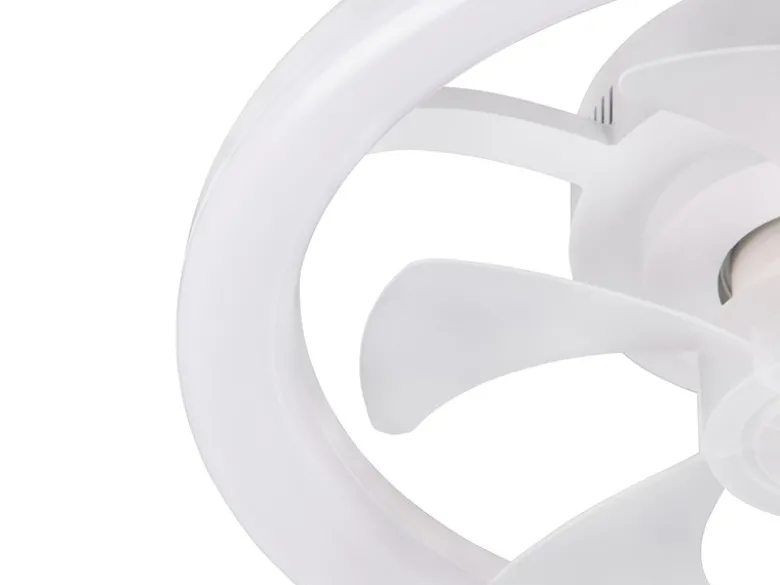 Moderne LED Deckenleuchte PAJALA mit Ventilator und Fernbedienung Ø 40cm