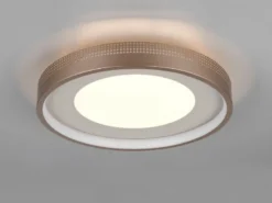 Moderne LED Deckenleuchte SOLEA getrennt schaltbar, Coffee Ø 40cm