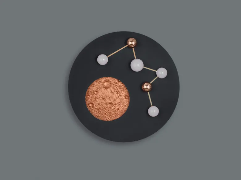 Moderne LED Deckenleuchte ZODIAC dimmbar über Schalter, 5.100 Lumen hell Ø 50cm