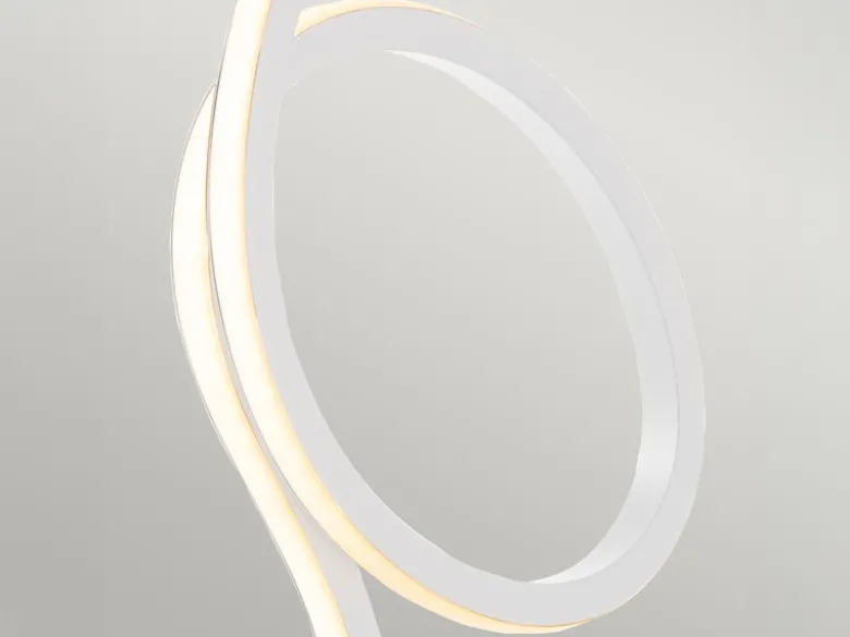 Moderne LED Deko Tischlampe FLAMINGO Weiß, Höhe 50cm